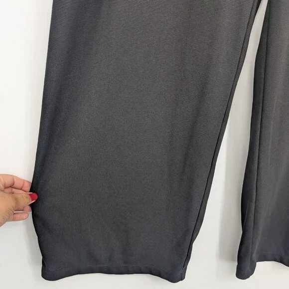 Halara Wide Leg Pleated Trousers Women Size L Pull On Pants Minimalist Stretch - Picture 7 of 12